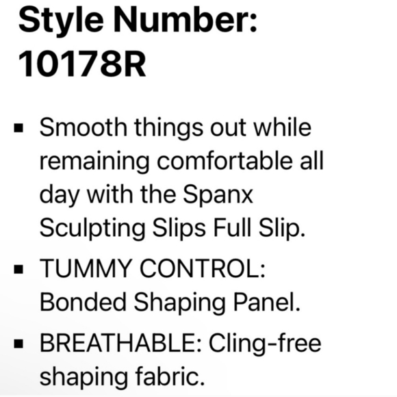 New SPANX SmartGrip Open-Bust Full Foundation Slip NWT XS - Picture 5 of 17